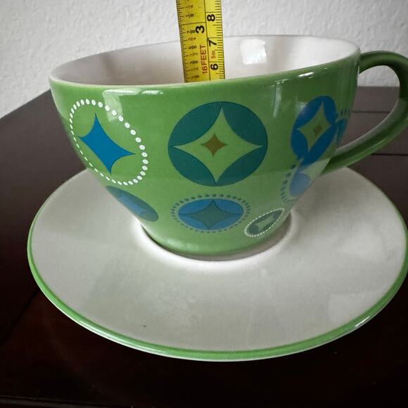 Starbucks Holiday 2006 Elf Stocking  2 Piece Cup Saucer 12oz Mug Christmas - Picture 8 of 9